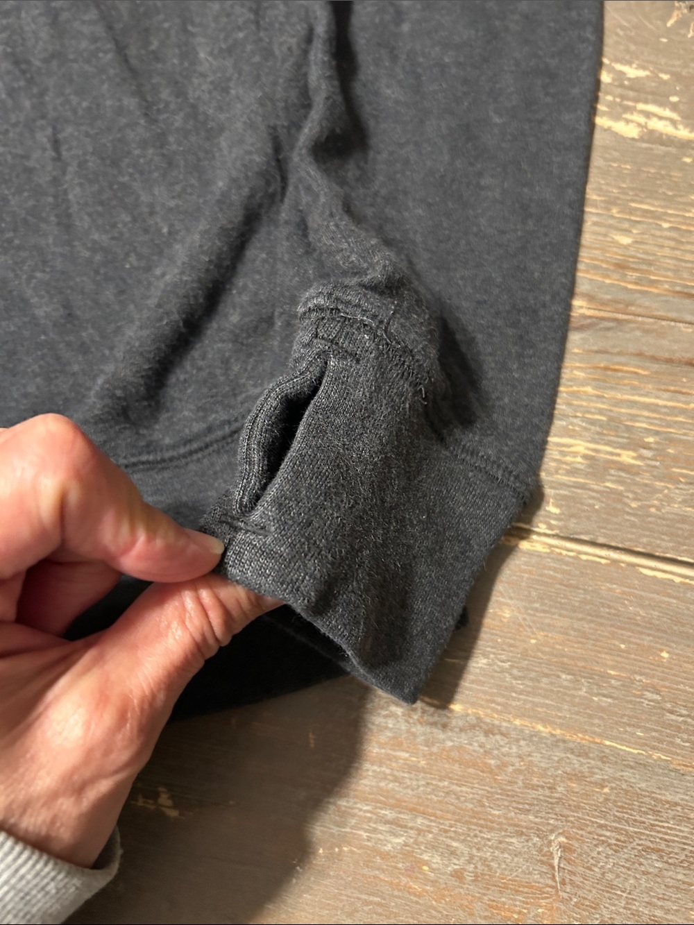 Pact Women’s Charcoal Gray Zip-Up Hoodie - Picture 9 of 9